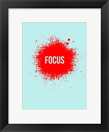 Framed Focus Splatter 2 Print
