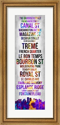 Framed Streets of New Orleans 1 Print