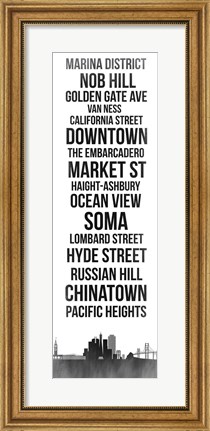 Framed Streets of San Francisco 3 Print