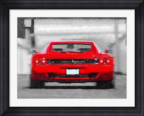 Framed Ferrari F512 Rear Print