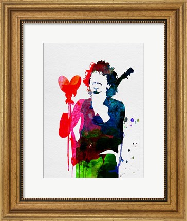 Framed Santana Watercolor Print