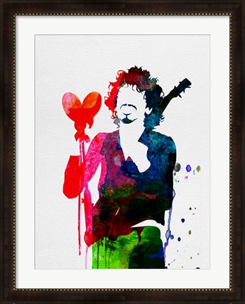 Framed Santana Watercolor Print