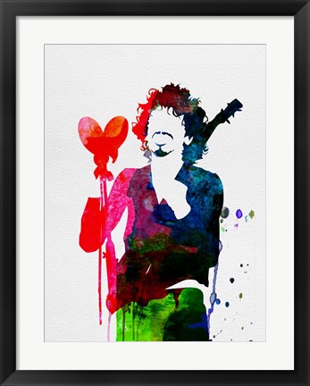 Framed Santana Watercolor Print