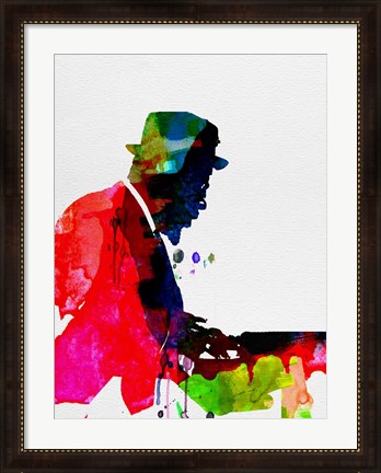 Framed Thelonious Watercolor Print