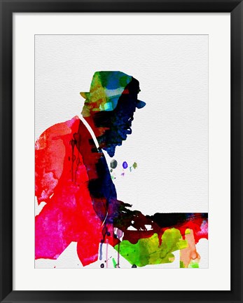 Framed Thelonious Watercolor Print