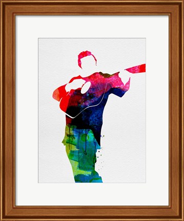 Framed Johnny Watercolor Print