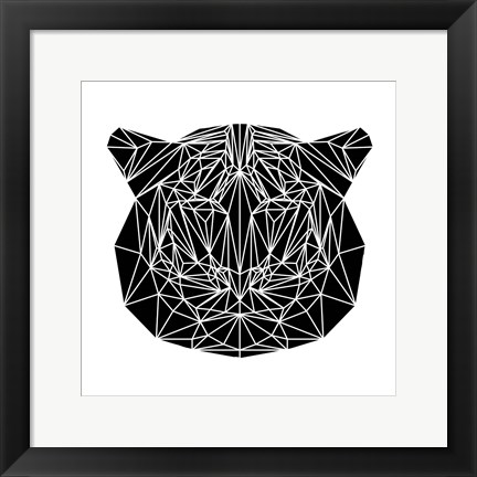 Framed Black Tiger Print