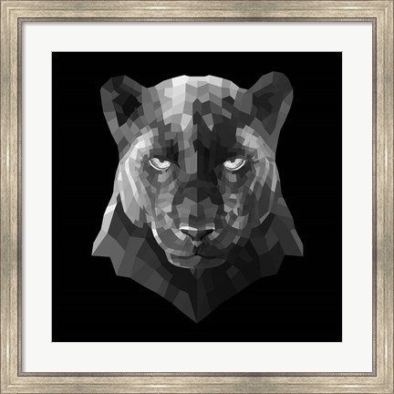 Framed Black Panther Print