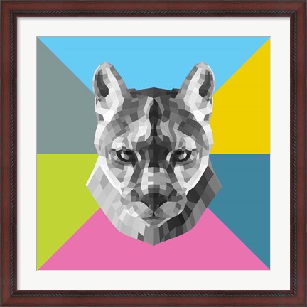 Framed Party Mountain Lion Print