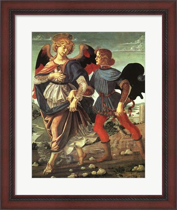 Framed Tobias and the Angel Print