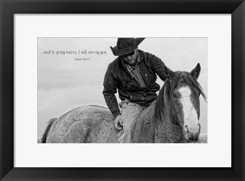 Framed I Will Carry You Print