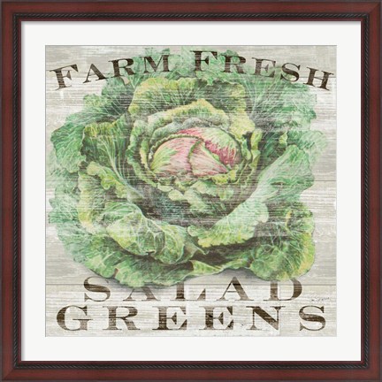 Framed Farm Fresh Greens Print