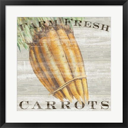 Framed Farm Fresh Carrots Print