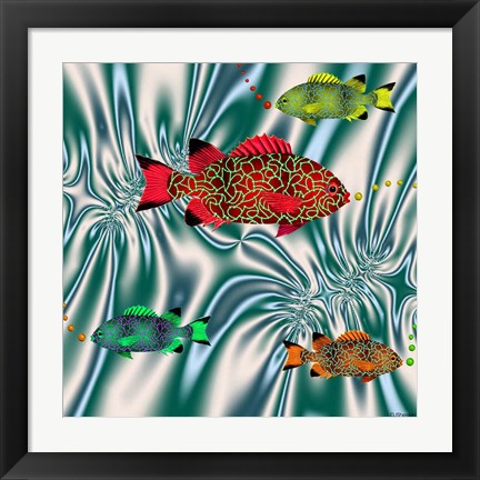 Framed Fishtales VI Print