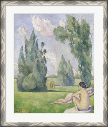 Framed Nude in a Landscape, 1890 Print