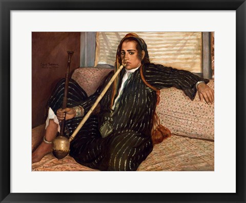 Framed Smoker of Tombac Cairo, 1900 Print