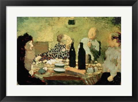 Framed Family After a Meal, 1891 Print