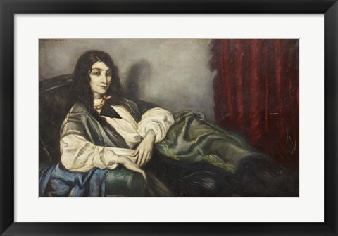 Framed Green Sofa, 1914 Print