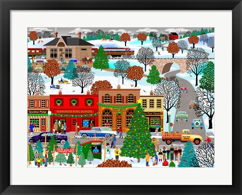 Framed Christmas Is Coming Print