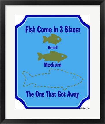 Framed Fish Are 3 Sizes Print