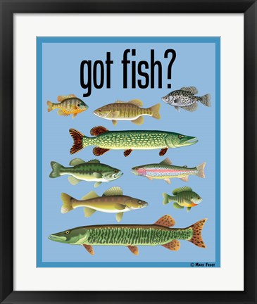 Framed Got Fish Print