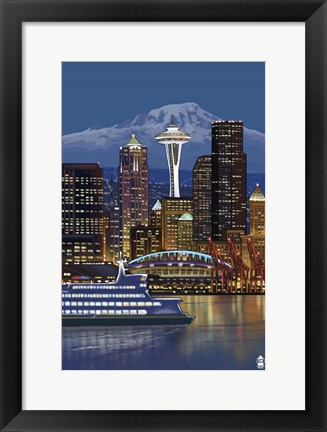 Framed Seattle Print