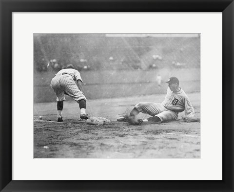 Framed Vintage Baseball 7 Print