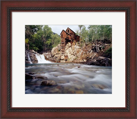 Framed Old Saw Mill, Marble, Colorado Print