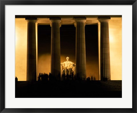 Framed Lincoln Memorial, Washington DC (detail) Print