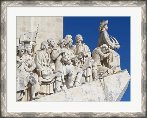 Framed Monument To The Discoveries, Belem, Lisbon, Portugal Print