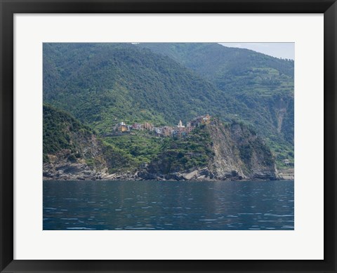 Framed Corniglia, La Spezia, Liguria, Italy Print