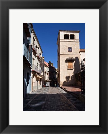 Framed Calle San Agustin, Malaga City, Andalucia, Spain Print