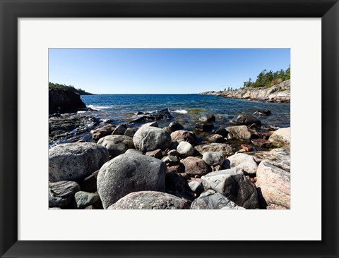 Framed North Shore Lake Superior, Ontario, Canada Print