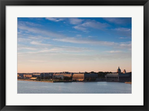 Framed US Naval Academy, Severn River, Annapolis, Maryland Print