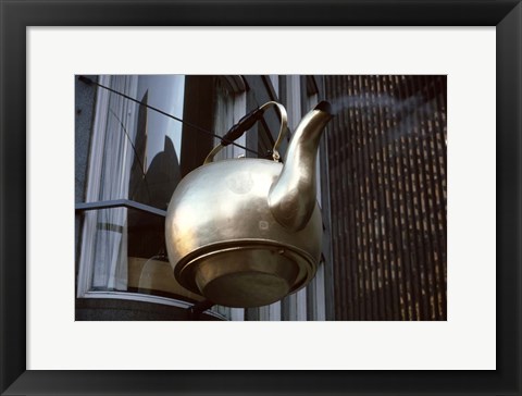 Framed Scollay Square Tea Kettle, Government Center, Boston Print