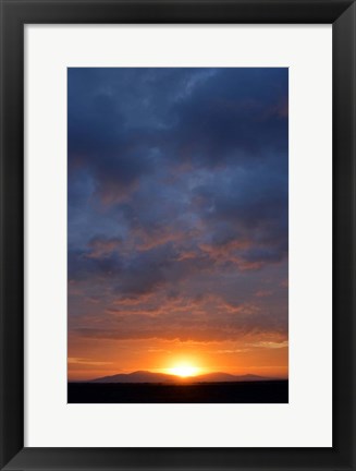 Framed Cloudy Sunset Sky, Ndutu, Ngorongoro Conservation Area, Tanzania Print