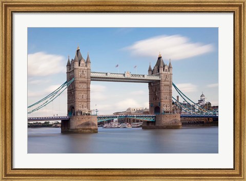 Framed Tower Bridge, Thames River, London, England Print