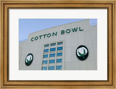Framed Cotton Bowl Stadium, Fair Park, Dallas, Texas Print