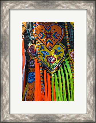 Framed Native American Indian Ceremonial Costume Print