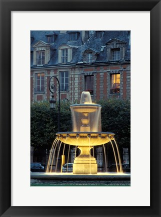 Framed Place Des Vosges, Paris, France Print