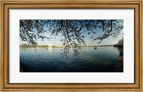 Framed Jefferson Memorial, Potomac River, Washington DC Print