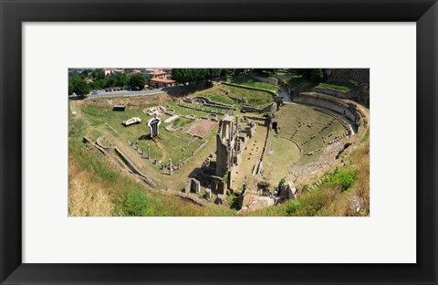 Framed Ruins of Roman Theater, Volterra, Tuscany, Italy Print