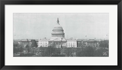 Framed US Capitol, Washington DC, 1916 Print