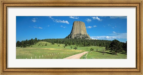 Framed Wyoming, Devils Tower National Monument Print