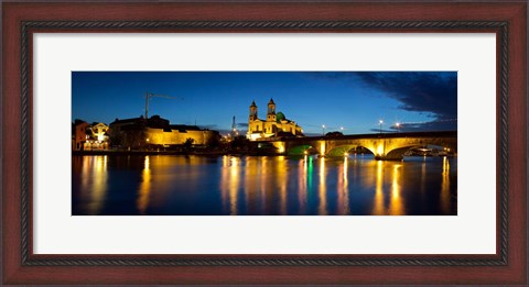 Framed St. Peter And Paul Church, River Shannon, Athlone, Republic of Ireland Print