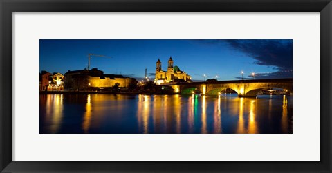 Framed St. Peter And Paul Church, River Shannon, Athlone, Republic of Ireland Print
