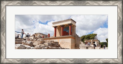 Framed Minoan Palace, Knossos, Iraklion, Crete, Greece Print