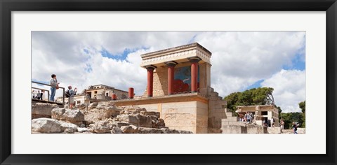 Framed Minoan Palace, Knossos, Iraklion, Crete, Greece Print