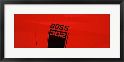 Framed Boss 302 Emblem Print