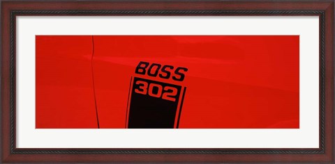 Framed Boss 302 Emblem Print